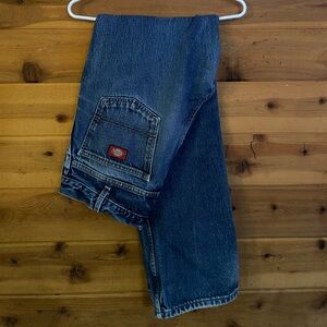 Dickies Relaxed Fit Dark Blue Jeans